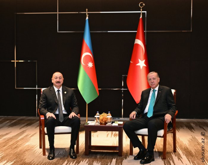 İlham Əliyev Ərdoğanla görüşüb