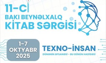 XI Bakı Beynəlxalq Kitab Sərgisi qeyd ediləcək