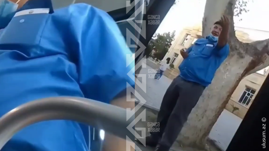 Gəncədə avtobusda yaşanan gərginliyə görə sürücü ilə profilaktik söhbət aparılıb