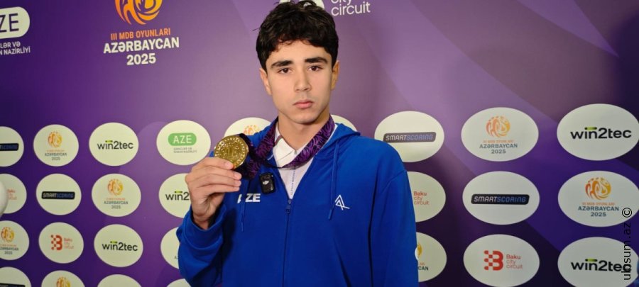 Azərbaycan üzgüçüsü III MDB Oyunlarında ilk qızıl medalı qazanıb