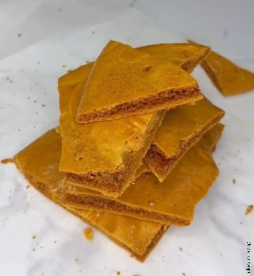 Bal Pətəyi (Honeycomb) – Ev şəraitində asan desert