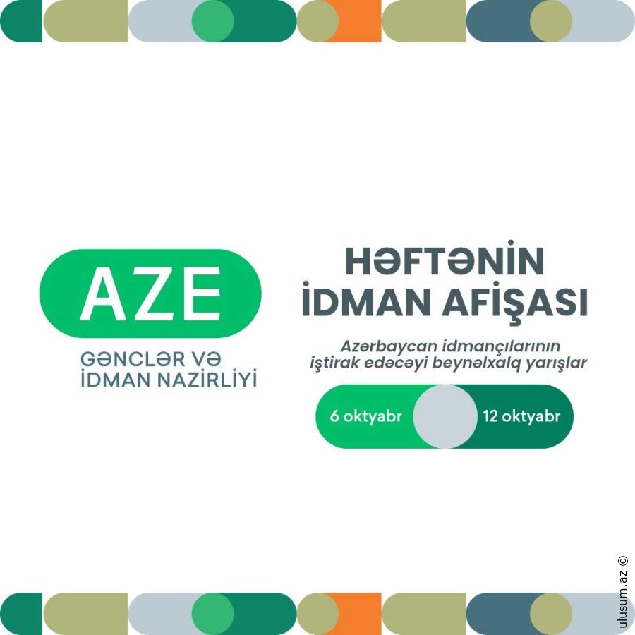 Azərbaycan idmançılarının beynəlxalq yarış həftəsi