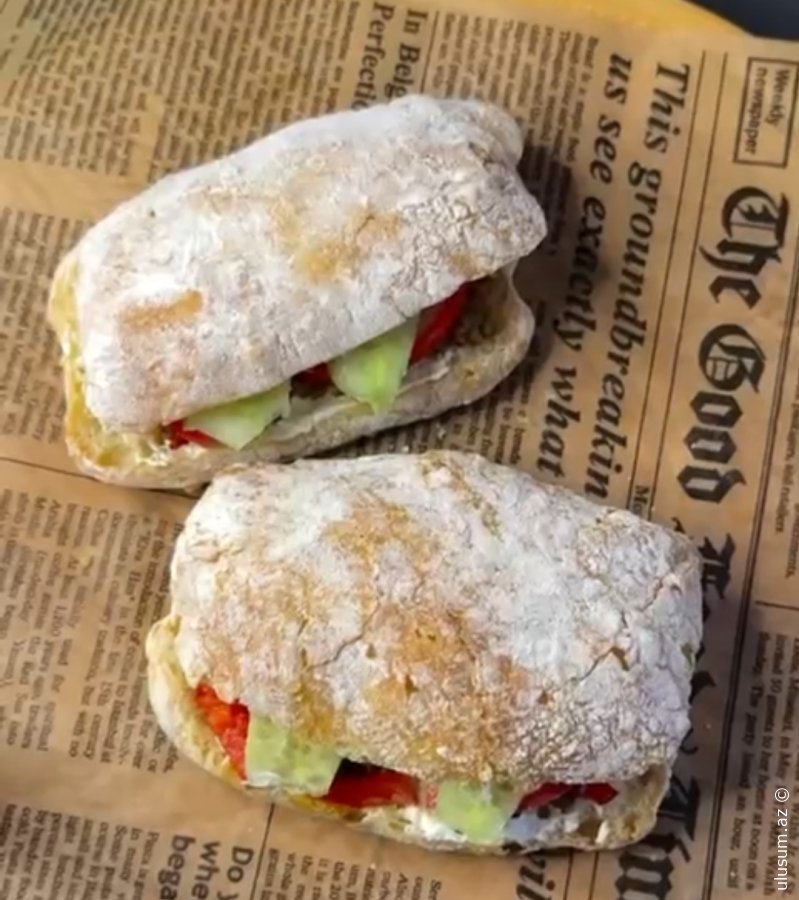 Evdə Hazırlanan Əsl İtalyan Ciabattası  -  VİDEO