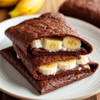 Səhər yeməyi    Şokoladlı yulaf blini kəsmikli-bananlı içliklə — enerjili və sağlam başlanğıc üçün ideal seçim!