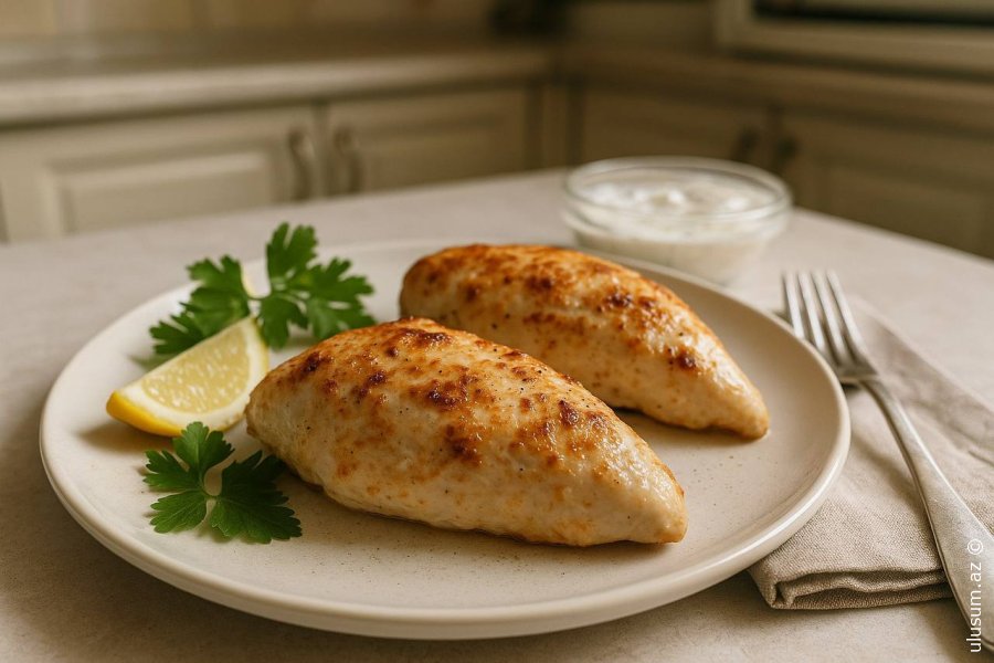 Yoğurtlu toyuq filesi