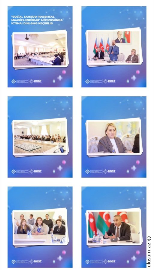 Sosial sahədə rəqəmsal maarifləndirmə” mövzusunda ictimai dinləmə keçirilib