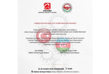 Adana şəhərində Azərbaycanın investisiya imkanları təqdim olunacaq