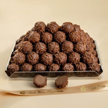 Portağallı Acı Şokoladlı Trüfellər