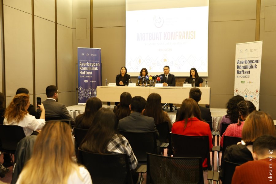 “Azərbaycan Könüllülük Həftəsi 2025”in başlanması ilə əlaqədar mətbuat konfransı keçirilib – FOTOLAR