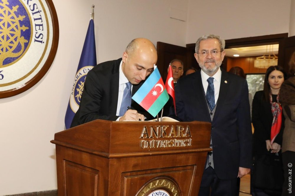 Elm və təhsil naziri Türkiyənin Ali Təhsil Şurasının sədri ilə görüşüb