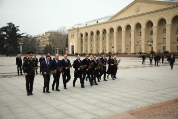 Gəncədə 2025-ci ilin sosial-iqtisadi inkişafına dair hesabat yığıncağı keçirilib