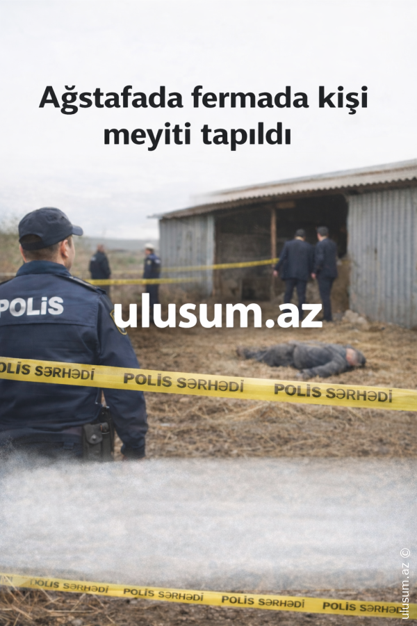 Ağstafada fermada kişi meyiti   tapıldı